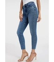 Good American Good Waist Cropped Skinny Jeans