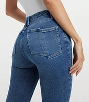 Good American Good Waist Cropped Skinny Jeans