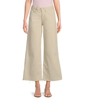 Good American Good Waist High Rise Palazzo Cropped Leg Jeans