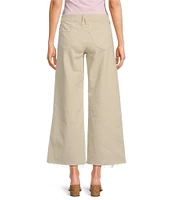 Good American Good Waist High Rise Palazzo Cropped Leg Jeans