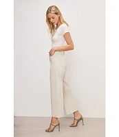 Good American Good Waist High Rise Palazzo Cropped Leg Jeans