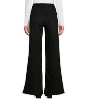 Good American Good Waist Palazzo High Rise Denim Wide Leg Jeans