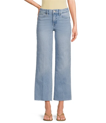 Good American Good Waist Palazzo Light Compression High Rise Crop Jeans