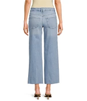 Good American Good Waist Palazzo Light Compression High Rise Crop Jeans