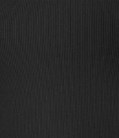 Good American Micro Rib Scoop Neckline Sleeveless Tank