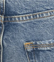 Good American Plus Good Classic Mid-Rise Slim Straight Jeans