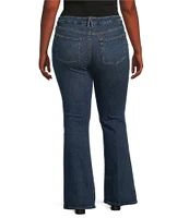 Good American Plus Good Legs Flare Denim Jeans