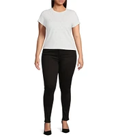 Good American Plus Good Legs Mid-Rise Skinny Jeans