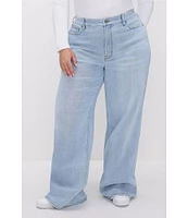 Good American Plus Good Skate Wide Leg Jeans