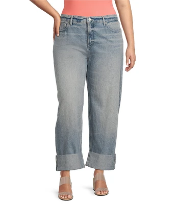 Good American Plus Good Standard Barrel Relaxed High Rise Jeans