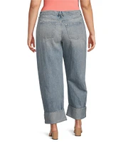 Good American Plus Good Standard Barrel Relaxed High Rise Jeans