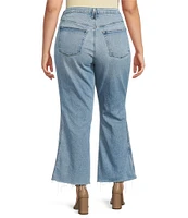 Good American Plus Good Standard High Rise Kick Flare Jeans
