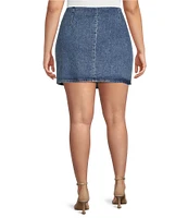 Good American Plus Size Denim Mini Skirt