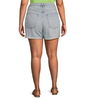 Good American Plus Size Good 90s Mid Rise Shorts