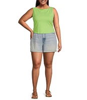 Good American Plus Size Good 90s Mid Rise Shorts