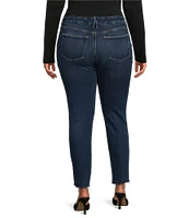 Good American Plus Size Good Classic Baby Step Hem Denim Jeans