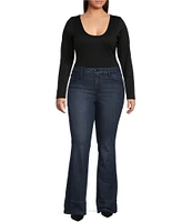 Good American Plus Size Good Classic Boot Denim High Rise Jeans