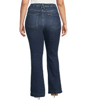 Good American Plus Size Good Curve Patch Pocket Bootcut Jeans