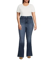 Good American Plus Size Good Curve Patch Pocket Bootcut Jeans