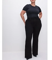 Good American Plus Size Good Legs Flare Denim Never Fade Jeans