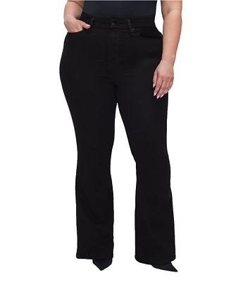 Good American Plus Size Good Legs Flare Denim Never Fade Jeans