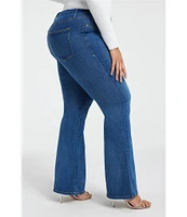 Good American Plus Size Good Legs High Rise Stretch Denim Flared Jeans