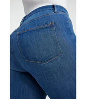 Good American Plus Size Good Legs High Rise Stretch Denim Flared Jeans