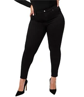 Good American Plus Size Good Legs High Waisted Stretch Denim Skinny Jeans