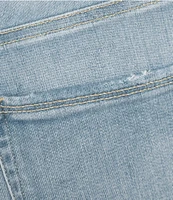 Good American Plus Size Good Legs Soft-Tech Mid Rise Crop Mini Boot Jeans