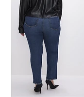 Good American Plus Size Good Legs Straight Denim Jeans