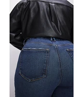 Good American Plus Size Good Legs Straight Denim Jeans