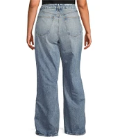 Good American Plus Size Good Skate High Rise Wide Leg Jeans