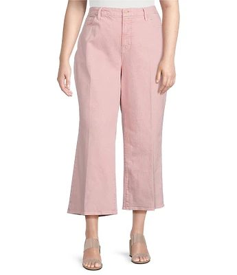 Good American Plus Size Good Waist Cropped Palazzo Jeans