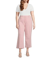 Good American Plus Size Good Waist Cropped Palazzo Jeans