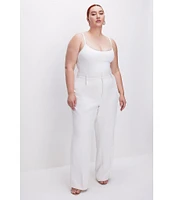 Good American Plus Size Luxe Suiting Column Trouser