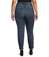 Good American Plus Size Soft Tech Good Waist High Rise Skinny Cropped Jeans
