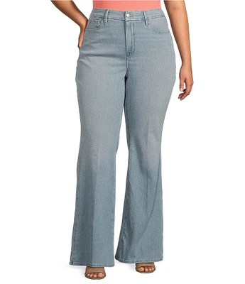 Good American Plus Soft Tech Good Legs Mid-Rise Flare Jeans