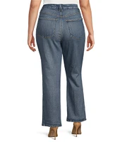Good American Plus Soft Tech Good Legs Mid Rise Straight Jeans