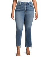 Good American Plus Soft Tech Good Legs Straight Jeans