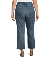 Good American Plus Soft Tech Good Legs Straight Jeans