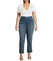 Good American Plus Soft Tech Good Legs Straight Jeans