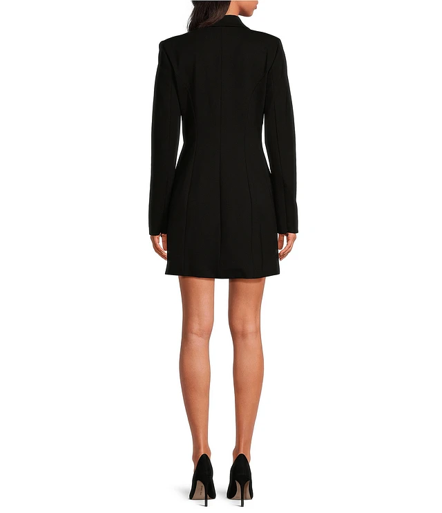 good american ponte embellished blazer mini dress Good American Ponte Embellished Executive Blazer Minidress