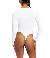 Good American Scuba Crew Neck Long Sleeve Bodysuit