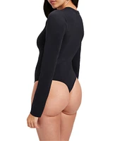 Good American Scuba Crew Neck Long Sleeve Bodysuit