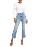 Good American Scuba Crew Neck Long Sleeve Bodysuit