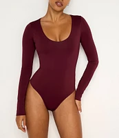 Good American Scuba Scoop Neck Long Sleeve Bodysuit