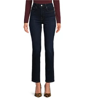 Good American Soft-Tech Good Classic Slim High Rise Straight Jeans