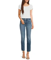 Good American Soft Tech Good Legs Straight Jeans