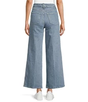 Good American Soft Tech Good Skate Cropped Wide Leg Jeans