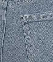 Good American Soft Tech Good Skate Cropped Wide Leg Jeans